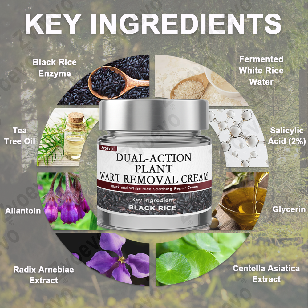 Zvoevo® Rice Bran Essence Cream⚕️ FDA-approved (removes warts and skin tags, improves keratin buildup and skin hyperplasia, follicular keratosis, skin cancer, and age spots)