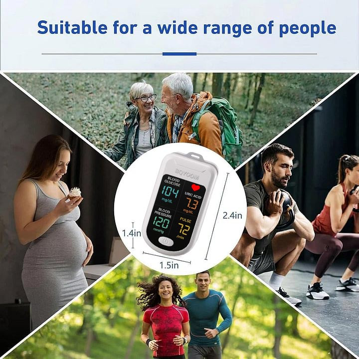 BQYOOMTM 5th Gen FDA-Approved Non-Invasive Glucose Testing — Say Goodbye to Finger Pricks