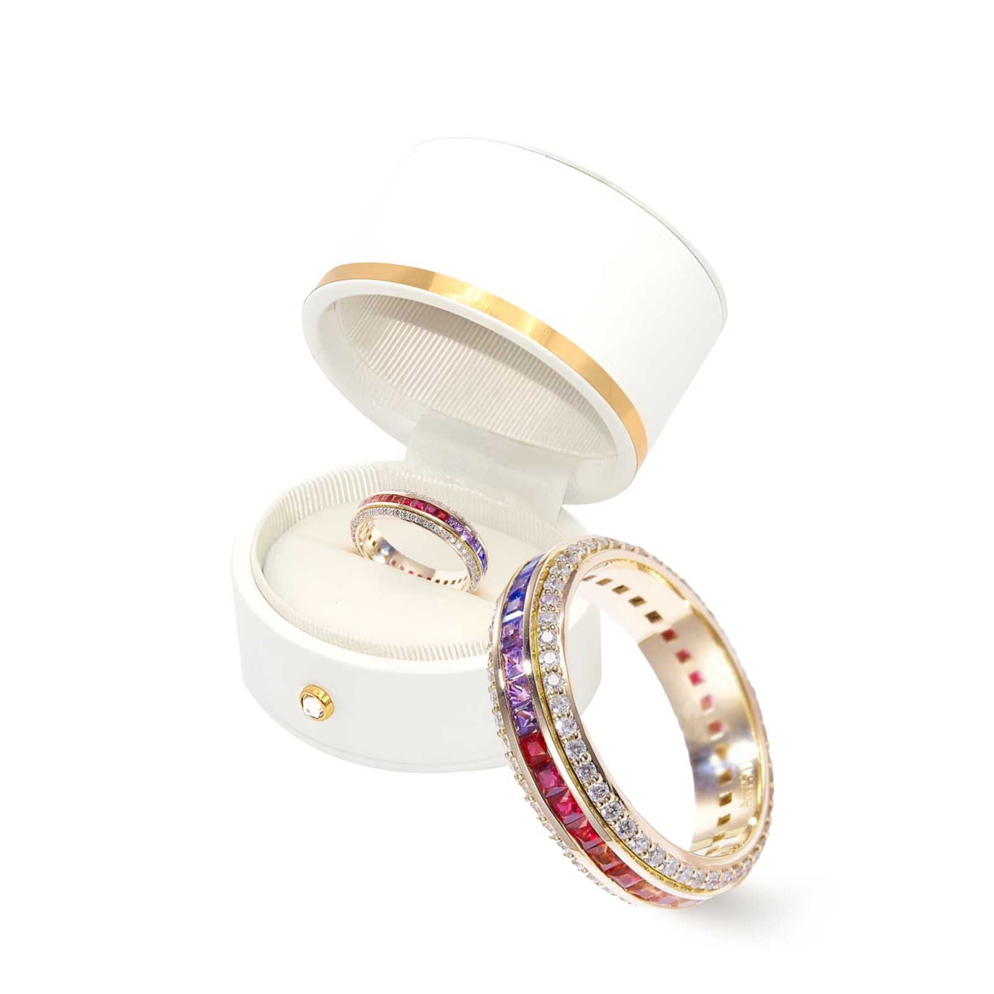 Magnetology Diamond Rainbow Spin Ring(Limited Time Discount 🔥 Last Day)