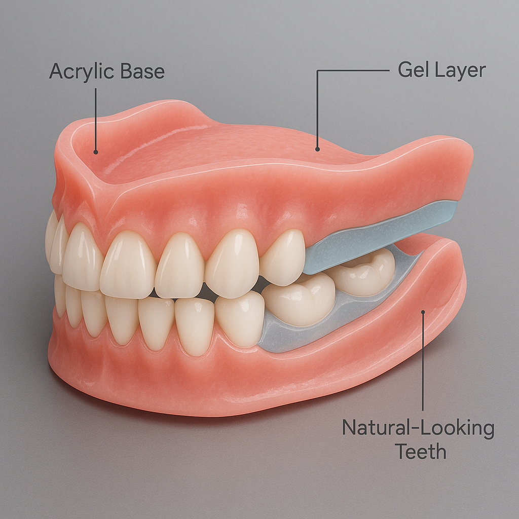 LAOZIKTM AdaptableFit Functional Dentures – Made in the USA & FDA-Certified