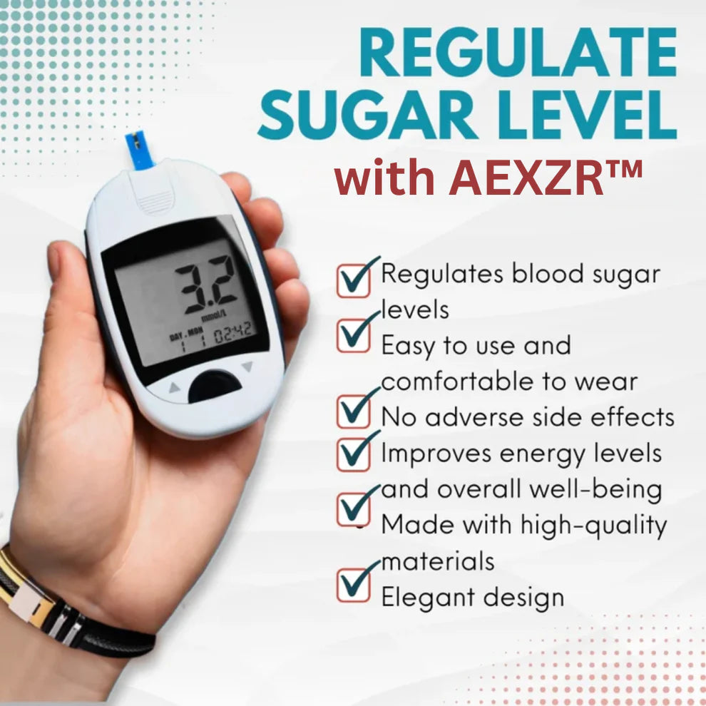 🌟 Official Store | Experience Optimal Glucose Control with AEXZRTM SugarDown ION-Bracelet