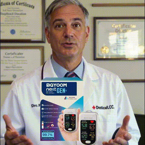 BQYOOMTM 5th Gen FDA-Approved Non-Invasive Glucose Testing — Say Goodbye to Finger Pricks