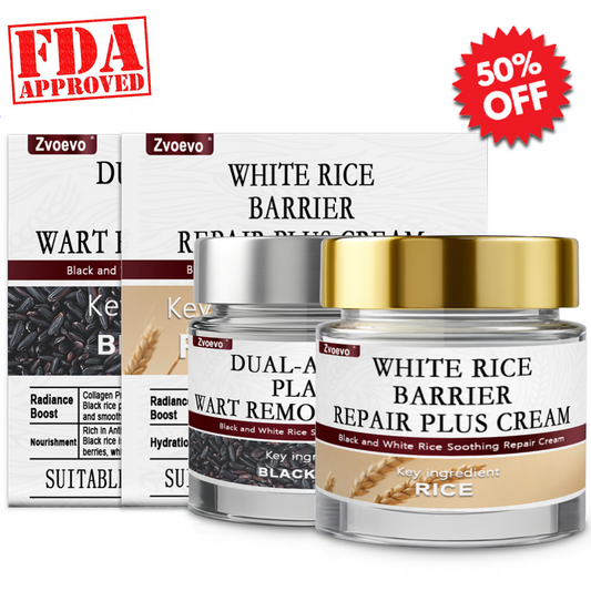 Zvoevo® Rice Bran Essence Cream⚕️ FDA-approved (removes warts and skin tags, improves keratin buildup and skin hyperplasia, follicular keratosis, skin cancer, and age spots)