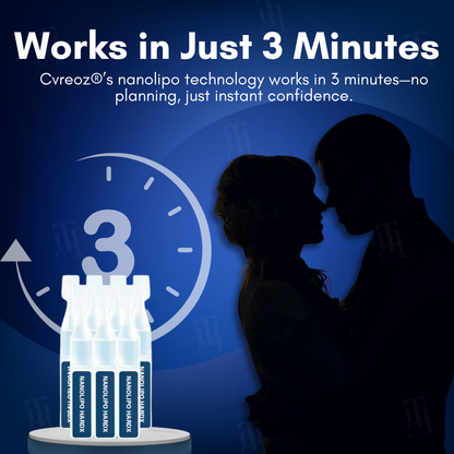 Cvreoz® Nanolipo HardX Vitality Ampoules 🚀  𝗦𝗲𝗲 𝗿𝗲𝘀𝘂𝗹𝘁𝘀 𝗶𝗻 𝗷𝘂𝘀𝘁 𝟯 𝗺𝗶𝗻𝘂𝘁𝗲𝘀🚀