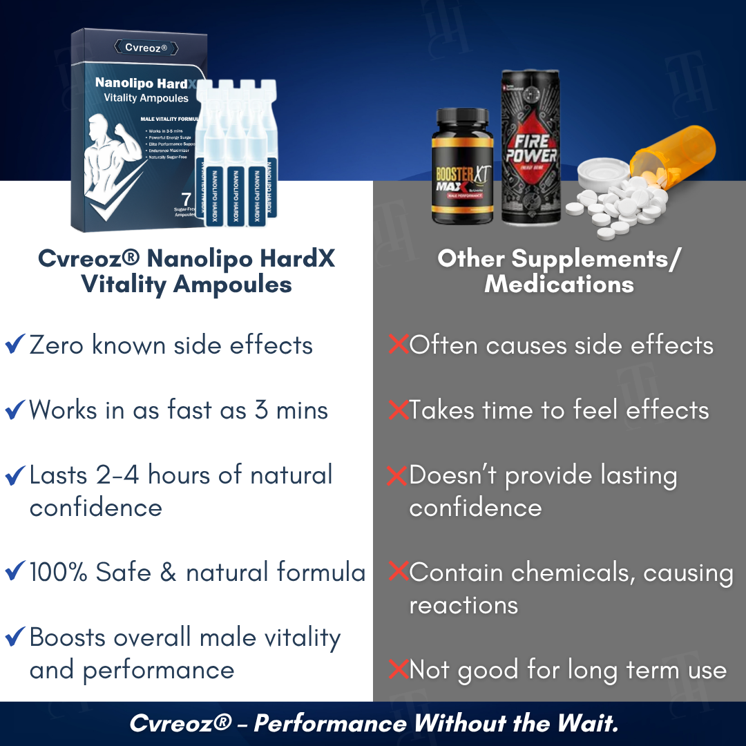 Cvreoz® Nanolipo HardX Vitality Ampoules 🚀  𝗦𝗲𝗲 𝗿𝗲𝘀𝘂𝗹𝘁𝘀 𝗶𝗻 𝗷𝘂𝘀𝘁 𝟯 𝗺𝗶𝗻𝘂𝘁𝗲𝘀🚀