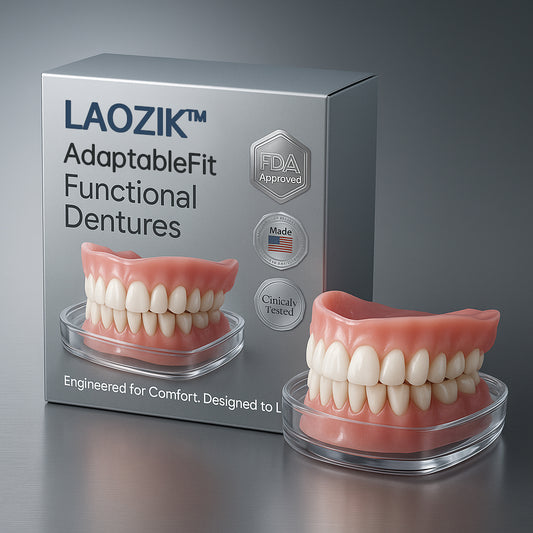 LAOZIKTM AdaptableFit Functional Dentures – Made in the USA & FDA-Certified