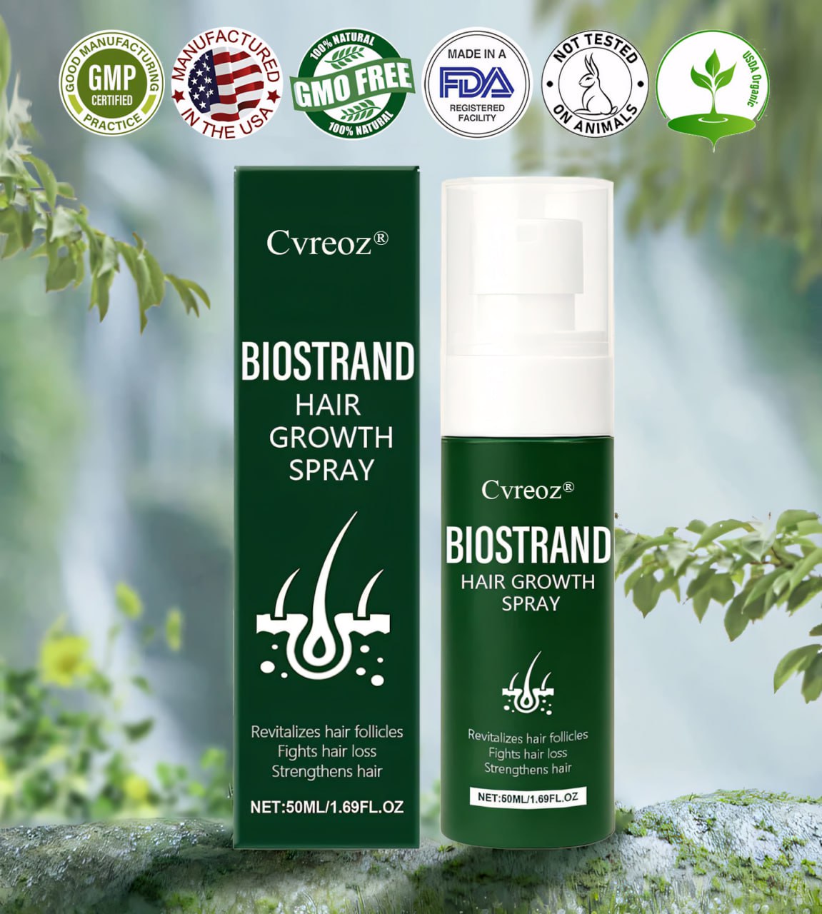 Cvreoz® BioStrand Hair Growth Spray